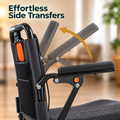 GlideEase - Ultra Lightweight Folding Transport Wheelchair