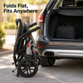 GlideEase - Ultra Lightweight Folding Transport Wheelchair