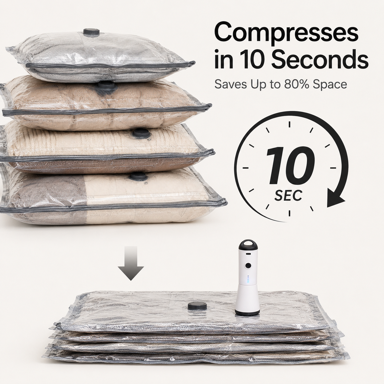 Space-Saving Vacuum Storage Kit