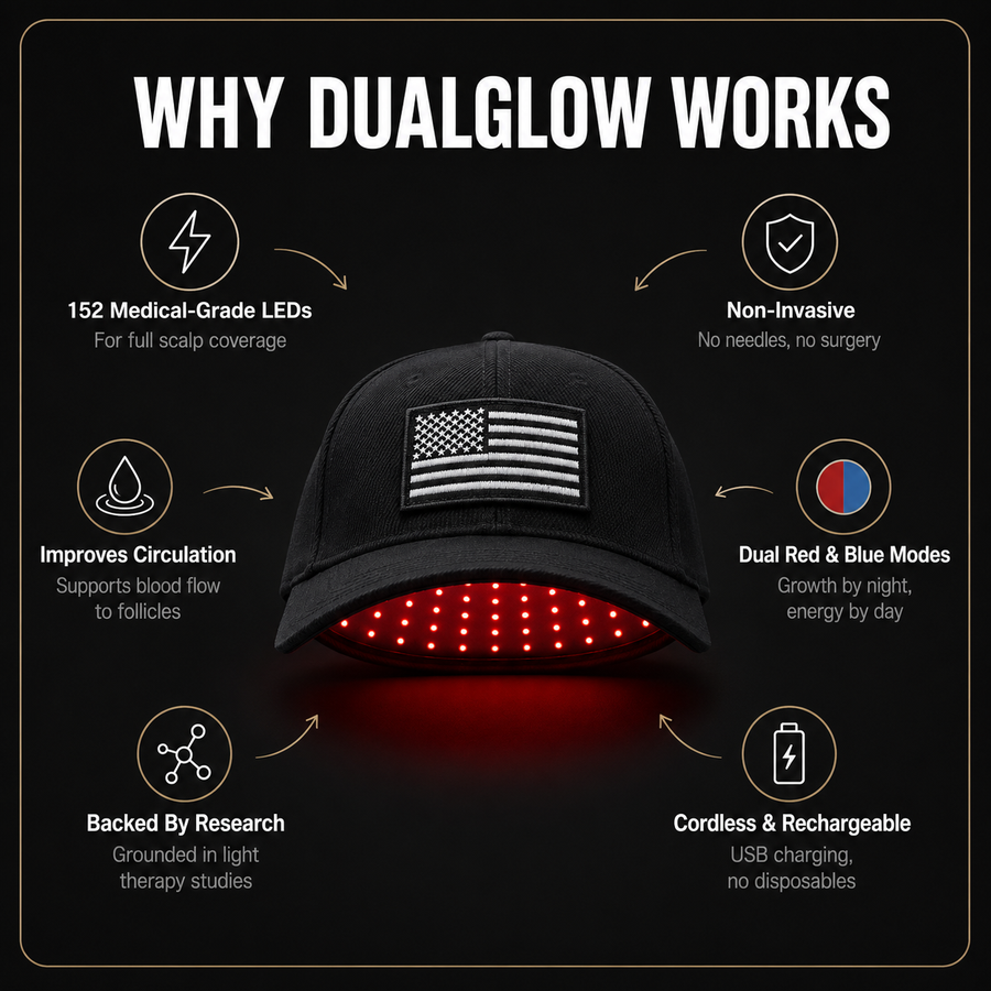 DualGlow red LED array
