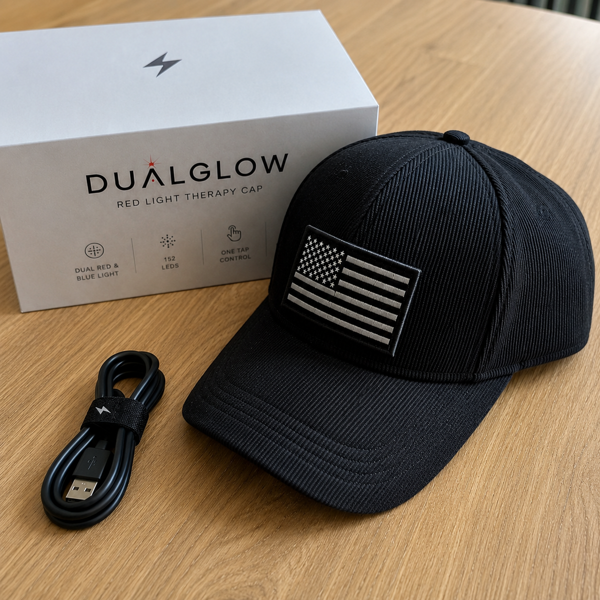 DualGlow - Advanced LED Hair Growth Cap With Red Light Therapy