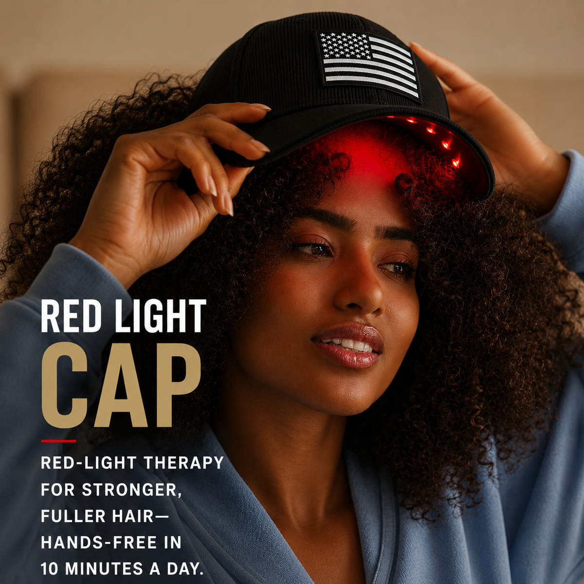 DualGlow - Advanced LED Hair Growth Cap With Red Light Therapy