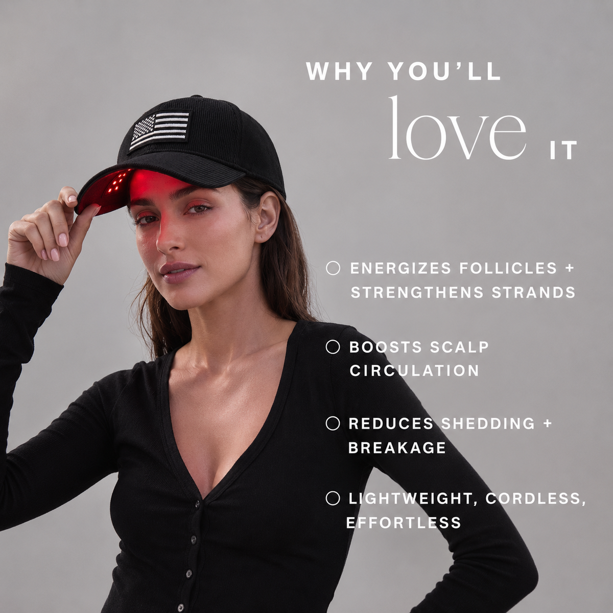 DualGlow - Advanced LED Hair Growth Cap With Red Light Therapy