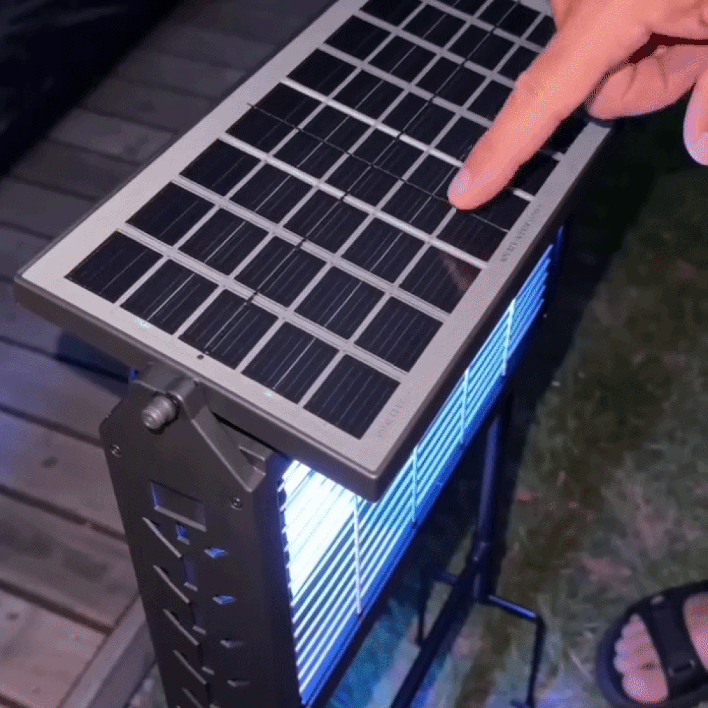 SolarShield™ Solar Bug Zapper – 24/7 Outdoor Protection